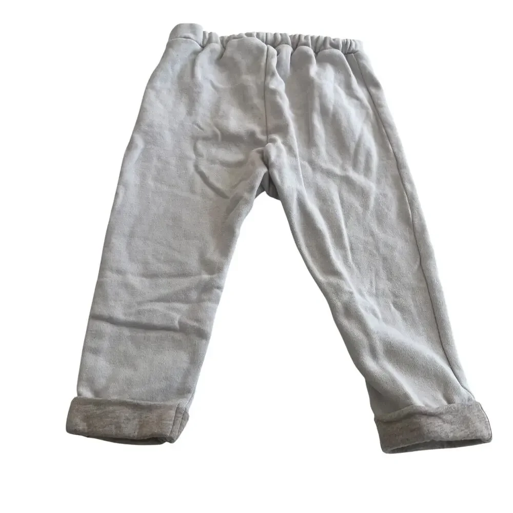 H&M Boys Tan Neutral Pull On Drop Waist Sweatpants size 2T